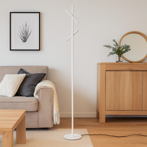 Piantana da terra bianca led 3000k orientabile gpi gea luce