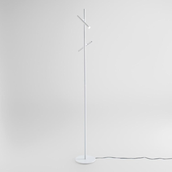 Piantana da terra bianca led 3000k orientabile gpi gea luce