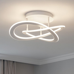 Gea luce plafoniera moderna yara led 40w 3000k bianca