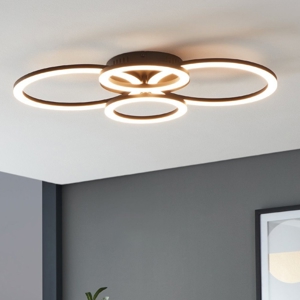 Parrapos z eglo plafoniera orientabile moderna controllo app led 2700k a 6500k