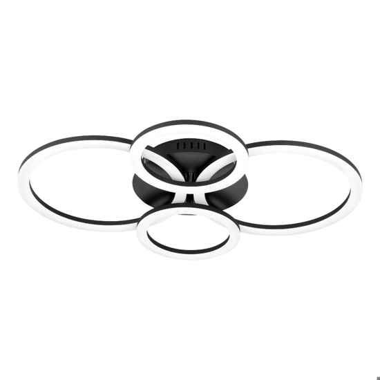 Parrapos z eglo plafoniera orientabile moderna controllo app led 2700k a 6500k