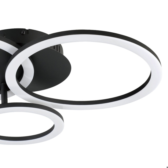 Parrapos z eglo plafoniera moderna controllo remoto led cct 2700k a 6500k smart
