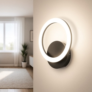 Parrapos z eglo applique da parete design minimal led cct da 2700k a 6500k