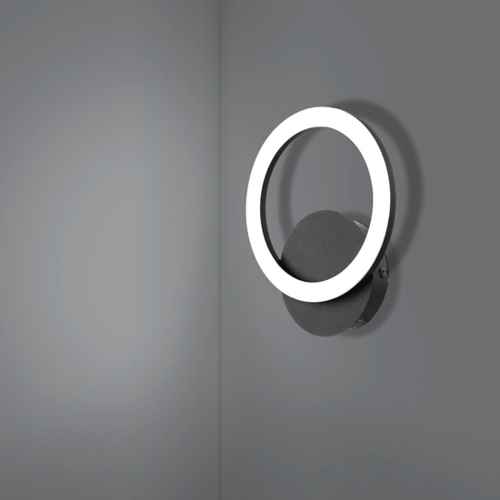 Parrapos z eglo applique da parete design minimal led cct da 2700k a 6500k