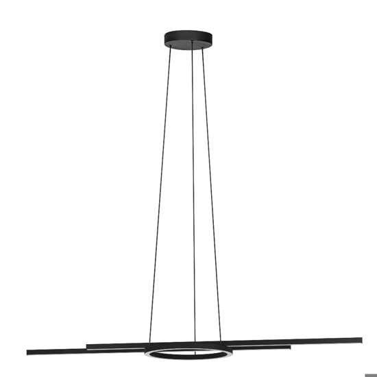Zillerio z eglo lampadario da cucina moderna nero led da 2700k 6500k