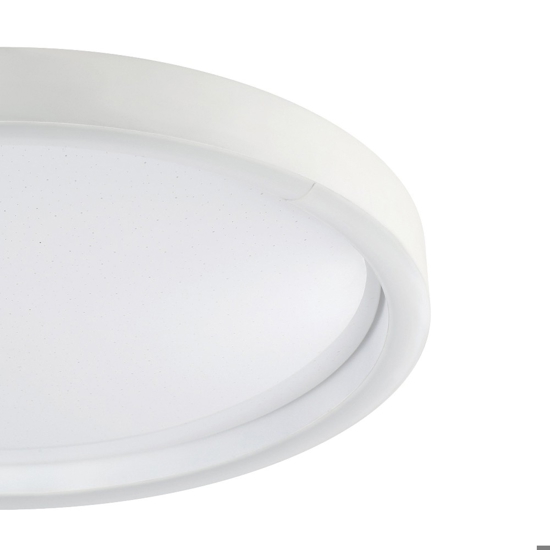 Montemorelos z eglo plafoniera tonda moderna effetto stellato led rgb 2700k a 6500k