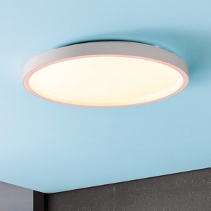 Montemorelos z eglo plafoniera bianca moderna circolare led rgb 2700k a 6500k