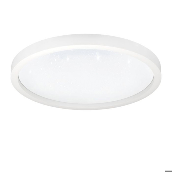 Montemorelos z eglo plafoniera bianca moderna smart led rgb 2700k a 6500k