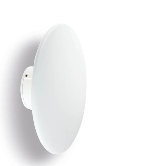 Applique rotonda per esterni bianca led 18w 3000k ip65