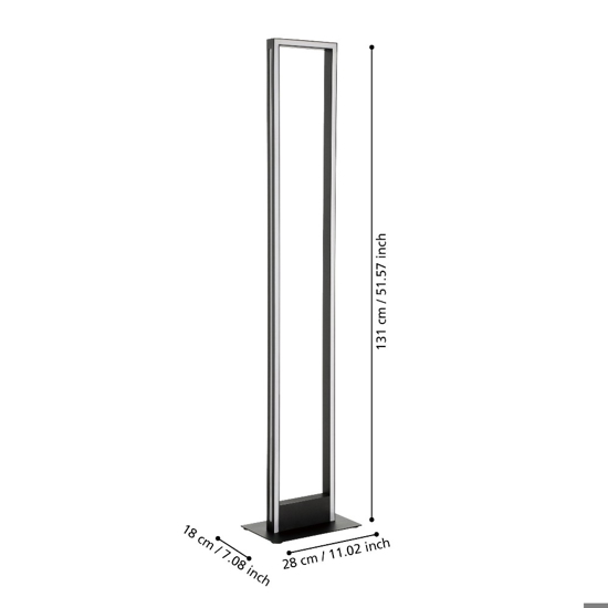Salvilanas z lampada da terra design moderno led da 2700k a 6500k
