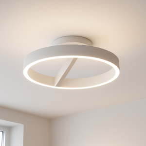 Gea luce criseide pp plafoniera led 3000k bianca tonda