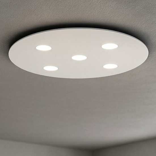 Plafoniera moderna bianca per soggiorno toplight cloud