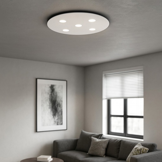 Plafoniera moderna bianca per soggiorno toplight cloud