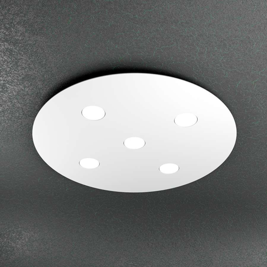 Plafoniera moderna bianca per soggiorno toplight cloud