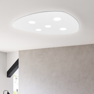 Plafoniera per cucina moderna bianca shape toplight