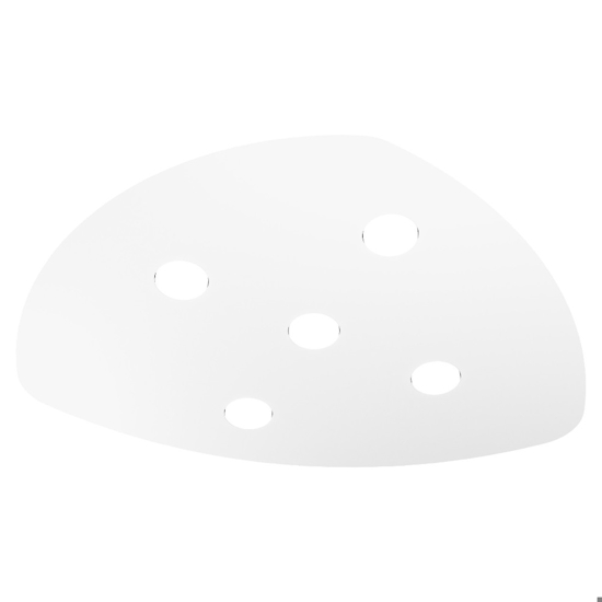 Plafoniera per cucina moderna bianca shape toplight