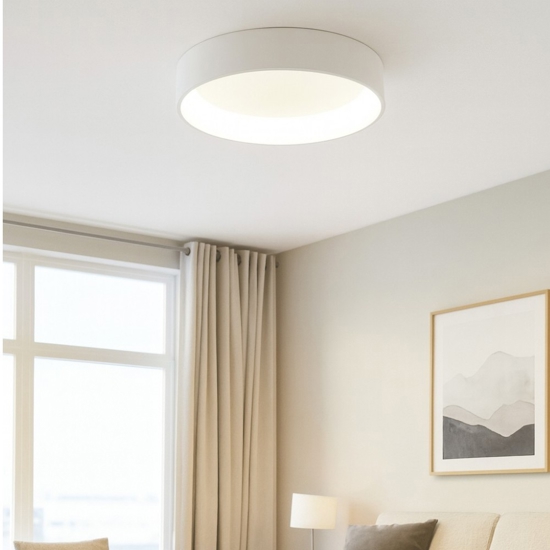 Plafoniera led 90w 3200k anello affralux band diodi bianca