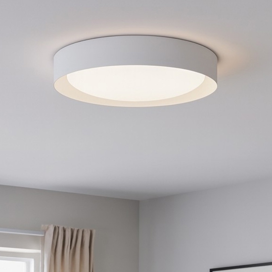 Plafoniera led 12w 3000k rotonda linea light crew 2 bianca