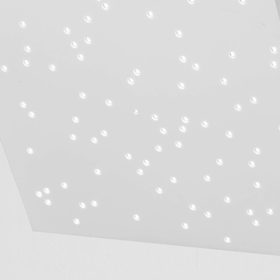 Plafoniera pannello quadrato cielo stellato bianco led 3000k 4000k 8w
