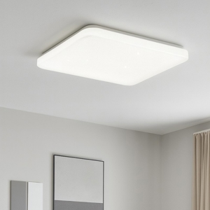 Plafoniera bianca led frania eglo 33w 3000k effetto cristalli