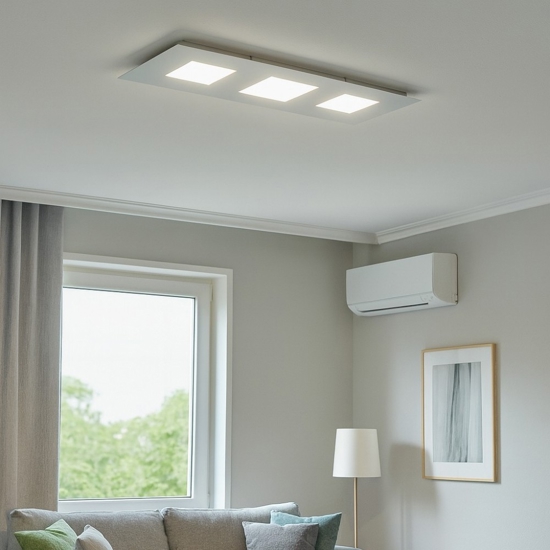 Ideal lux relax pl d110 plafoniera rettangolare led 78w 3000k