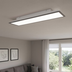 Plafoniera da cucina led 3000k dimmerabile antracite rettangolare