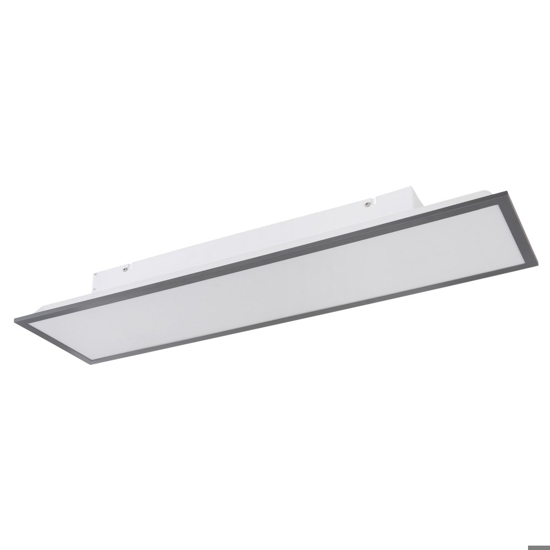 Plafoniera da cucina led 3000k dimmerabile antracite rettangolare