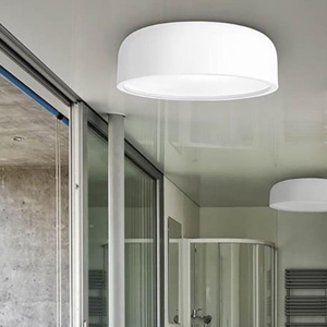 Plafoniera cupola bianca moderna da soffitto per cucina