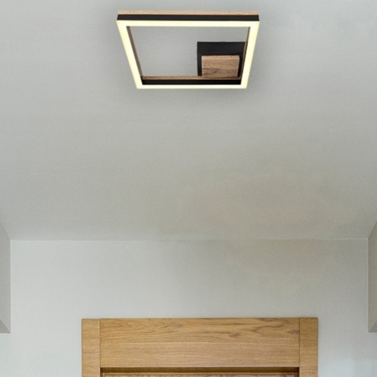 Plafoniera da soffitto per cucina in legno led 3000k