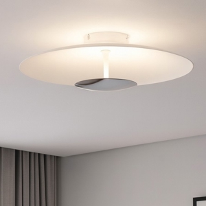 Plafoniera moderna linea light horizon led 3000k cromo