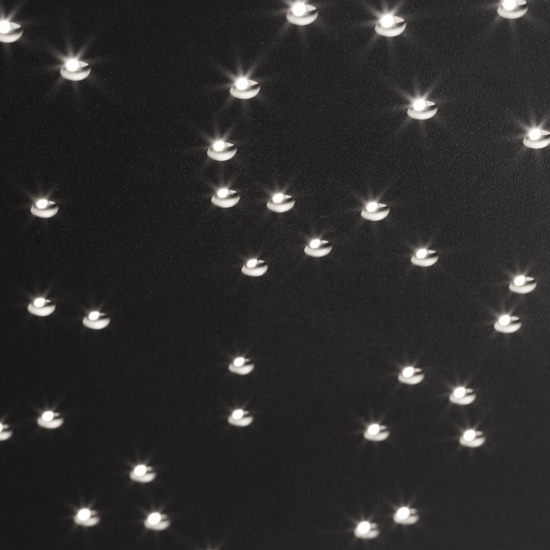 Plafoniera pannello led cielo stellato nero 30x30