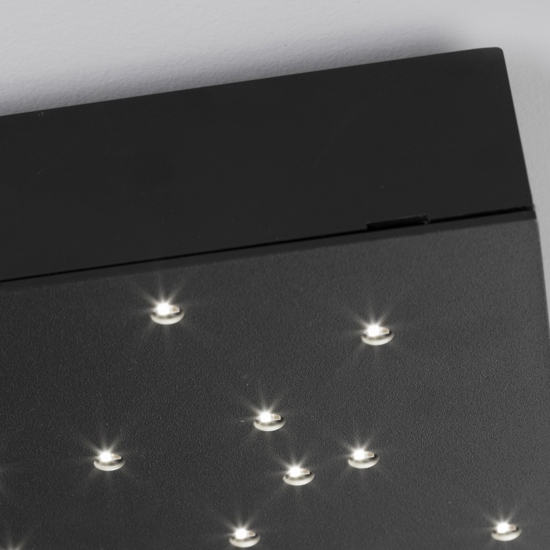 Plafoniera pannello led cielo stellato nero 30x30