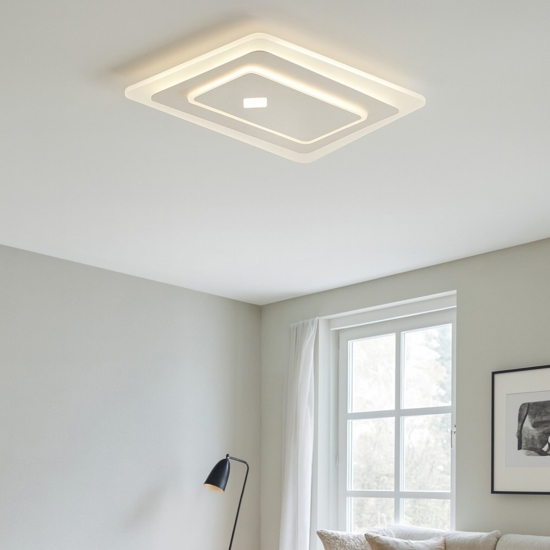 Vivida brighton plafoniera per soffitto led 40w colore sabbia