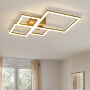 Plafoniera led 71w 3000k 4000k oro per soggiorno