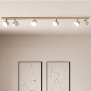 Plafoniera led 6 luci orientabili sabbia toplight