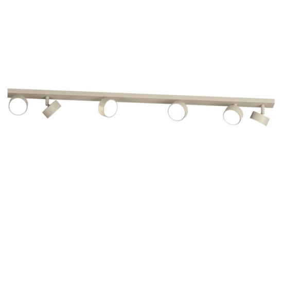Plafoniera led 6 luci orientabili sabbia toplight