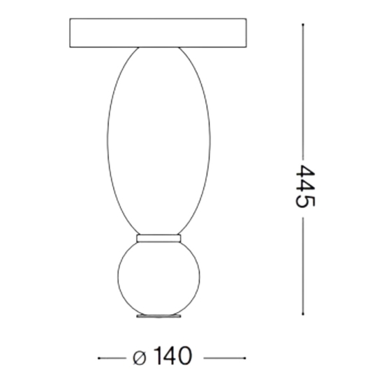 Ideal lux lumiere-2 pl plafoniera con luce led 3000k