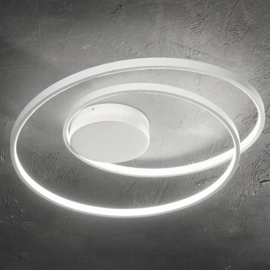 Oz pl on-off 4000k ideal lux plafoniera led moderna bianca