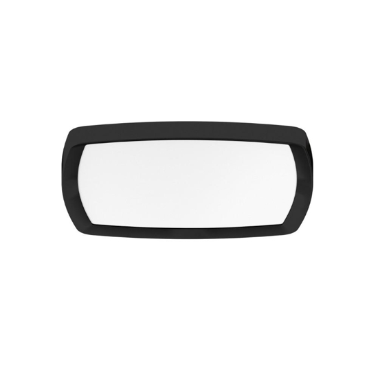 Linea light reiki plafoniera moderna nera led 42w 3000k quadrata