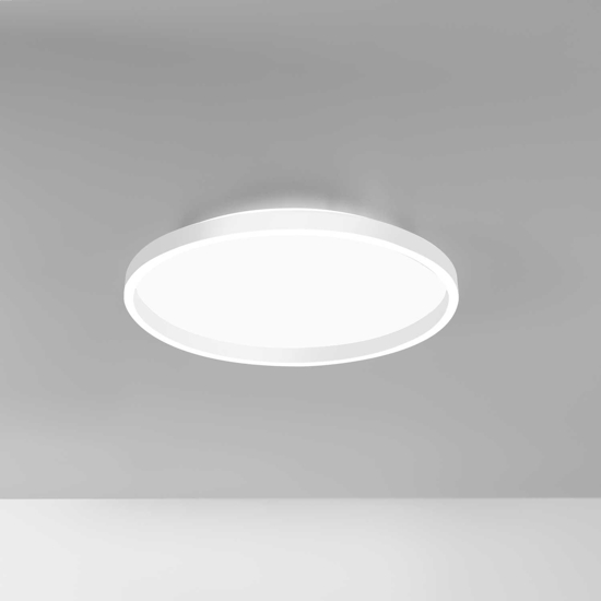 Gea luce aela bianco plafoniera led 60w 3000k 4000k rotonda