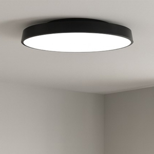 Isyluce plafoniera nera led 3000k 4000k dimmerabile