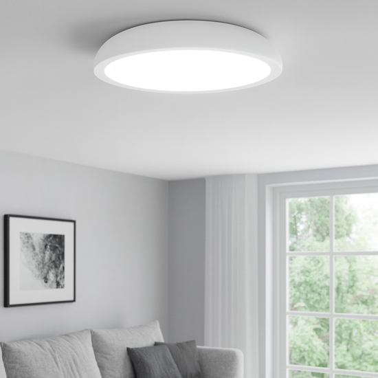Isyluce plafoniera zenal bianca led 27w 3000k 4000k dimmerabile