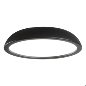 Isyluce zenal plafoniera per cucina led 3000k 4000k dimmerabile nera rotonda