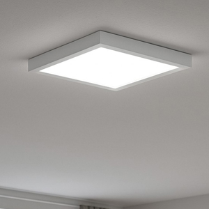 Plafoniera led 31w 3000k da cucina quadrata bianca linea light tara q