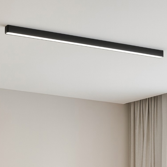 Plafonirea moderna led 3000k nera linea light satori 86cm