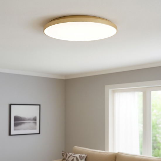 Plafoniera krizia oro px led 80w 3000k moderna gea luce