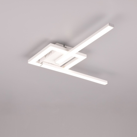 Plafoniera bianca design moderna led 17w 4000k orientabile