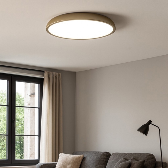 Plafoniera zenal sabbia moderna led 108w 3000k 4000k dimmerabile isyluce