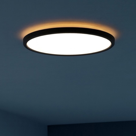 Rovito z eglo plafoniera tonda da bagno moderno led rgb 2700k a 6500k ip44