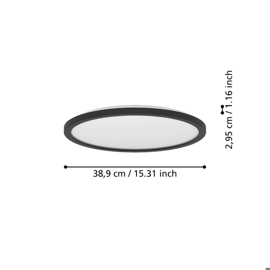 Rovito z eglo plafoniera per bagno ip44 led rgb 2700k a 6500k